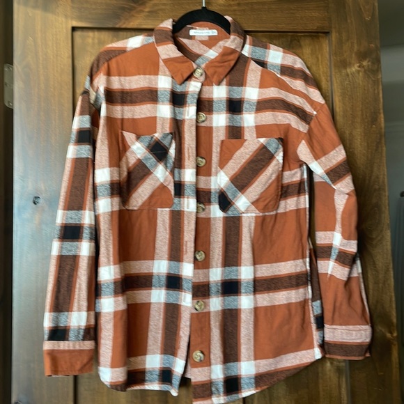 Staccato Tops - Size S plaid shirt.